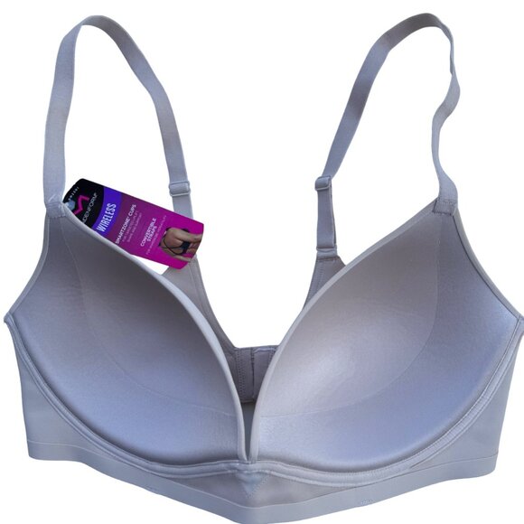 Maidenform Wireless Bra 38D Smartzone Cups Convertible Straps DM2301 Nude Color - Picture 7 of 14